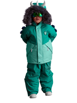 Roarsome Kids' Spike Waterproof Ski Jacket, Green, Green