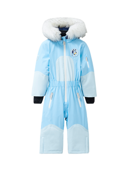 Roarsome Kids' Bluey Waterproof Snowsuit, Blue/Navy, Blue/Navy