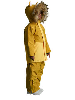 Roarsome Kids' Cub Waterproof Ski Jacket, Yellow - view 2, Yellow