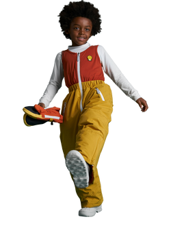 Roarsome Kids' Cub Waterproof Ski Salopettes, Yellow/Orange, Yellow/Orange