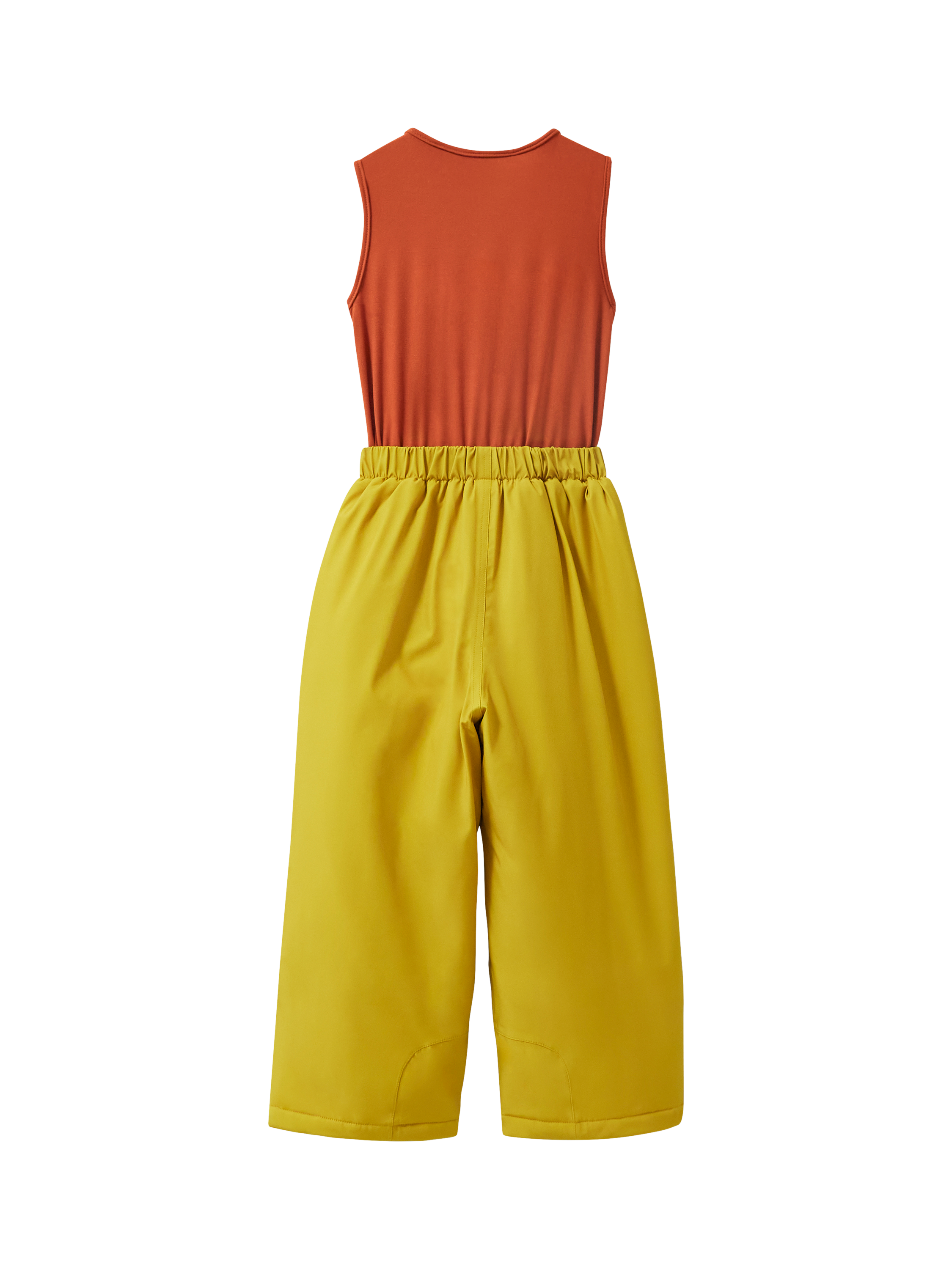 Product image 6 of 6, which shows Roarsome Kids' Cub Waterproof Ski Salopettes, Yellow/Orange, 5-6 years