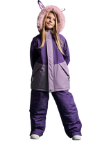 Roarsome Kids' Hop Waterproof Ski Jacket, Purple/Pink