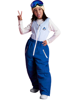 Roarsome Kids' Reef Waterproof Ski Salopettes, Blue, Blue