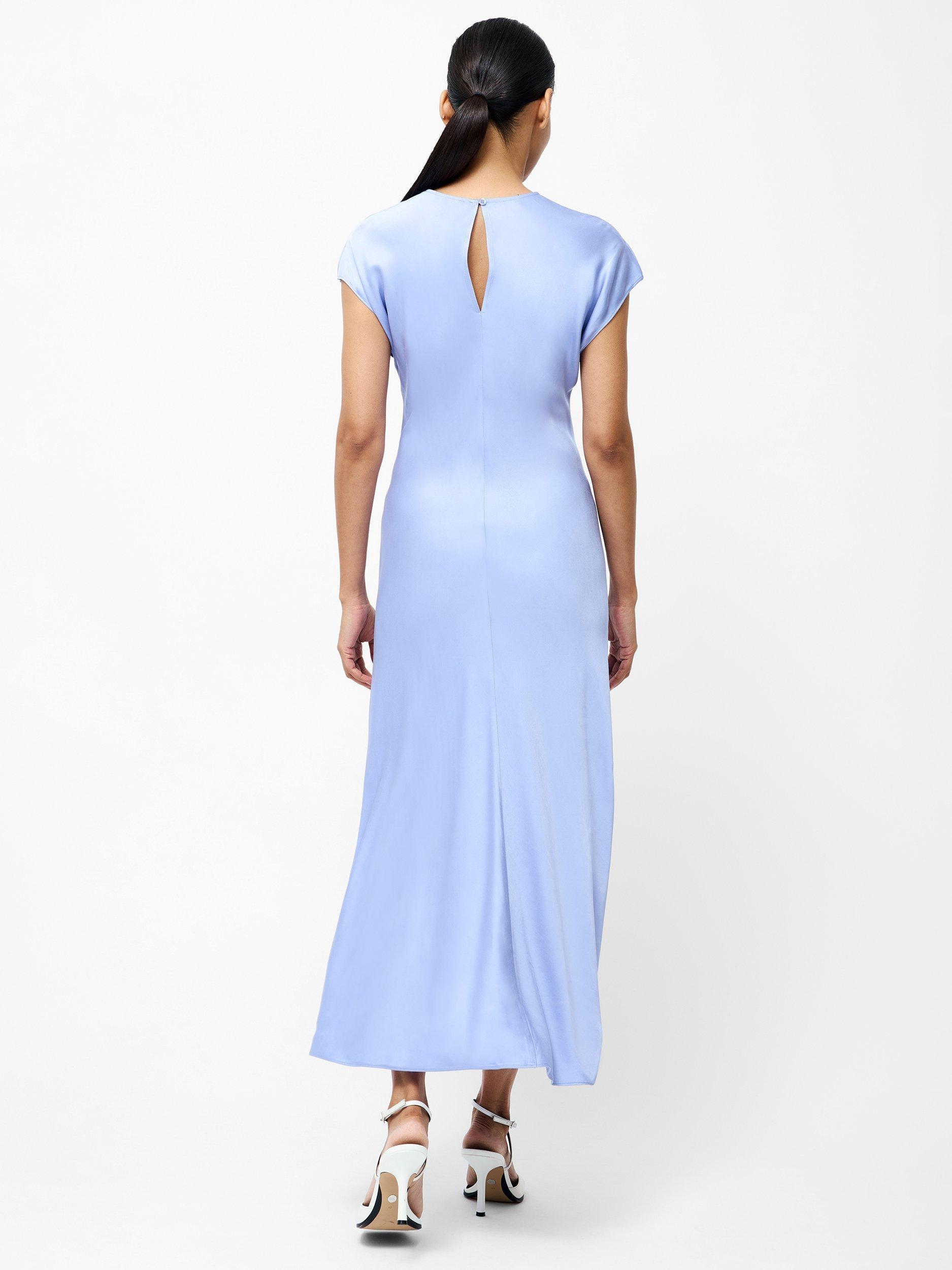 Product image 4 of 5, which shows French Connection Ennis Satin Column Maxi Dress, Pale Iris, XS