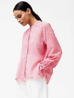 French Connection Abilene Fil Coupe Shirt, Raspberry Pink - view 2, Raspberry Pink