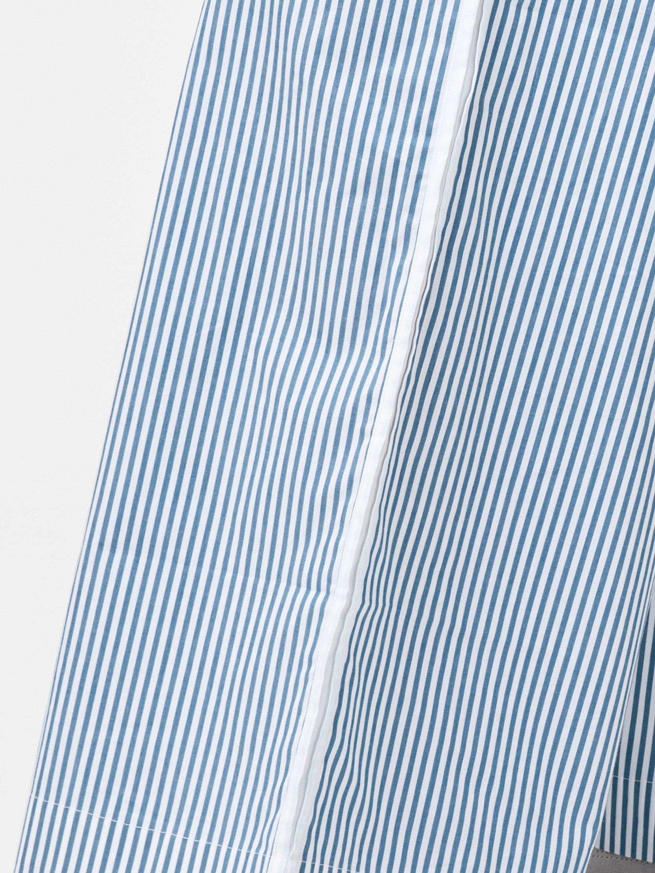 Product image 2 of 5, which shows French Connection Cambria Stripe Wide Leg Trousers, Linen White/Sky Blue, XS