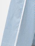 French Connection Cambria Stripe Wide Leg Trousers, Linen White/Sky Blue