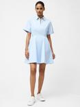 French Connection Isabelle Poplin Mini Shirt Dress, Sky Blue