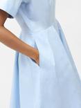 French Connection Isabelle Poplin Mini Shirt Dress, Sky Blue