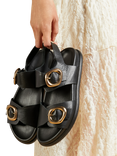 Jones Bootmaker Juneau Leather Footbed Sandals