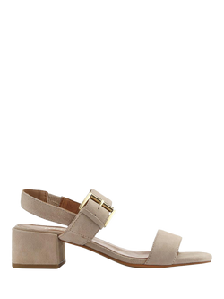 Jones Bootmaker Kassidy2 Block Heel Suede Slingback Sandals, Sand