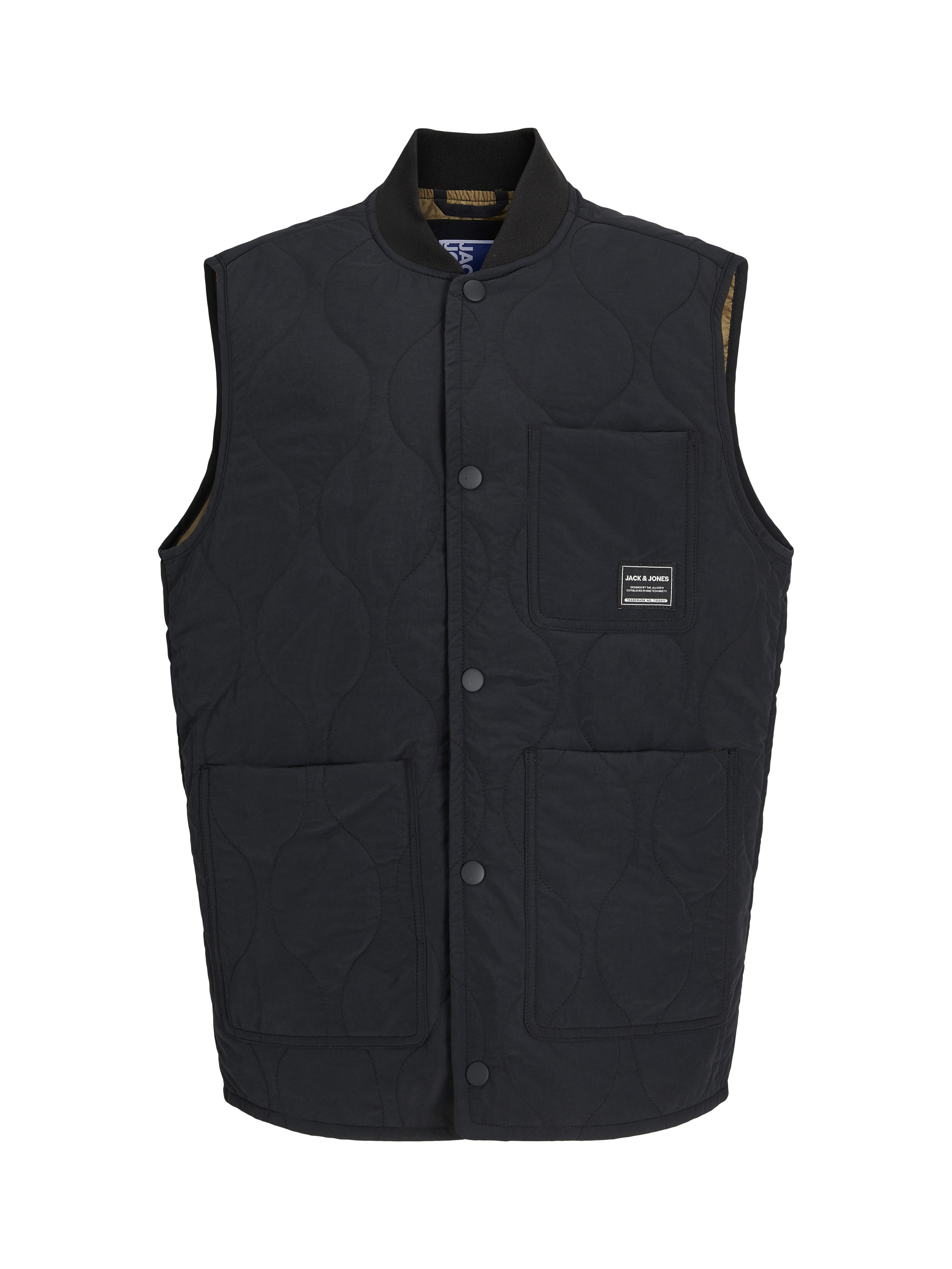 Product image 7 of 7, which shows Jack & Jones Kids' Quilted Hero Vest, Black, 8 years