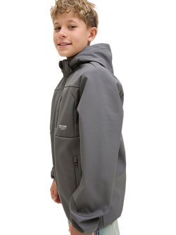 Jack & Jones Kids' Theo Softshell Jacket, Castlerock - view 2, Castlerock