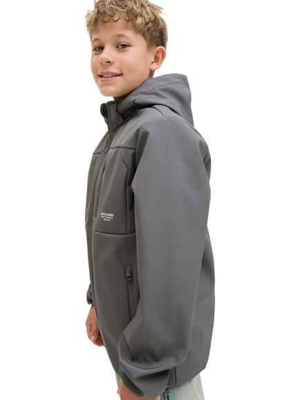 Jack & Jones Kids' Theo Softshell Jacket, Castlerock - view 2, Castlerock