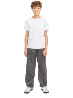 Jack & Jones Kids' Chris Loose Fit Jeans Jeans, Black Denim, Black Denim