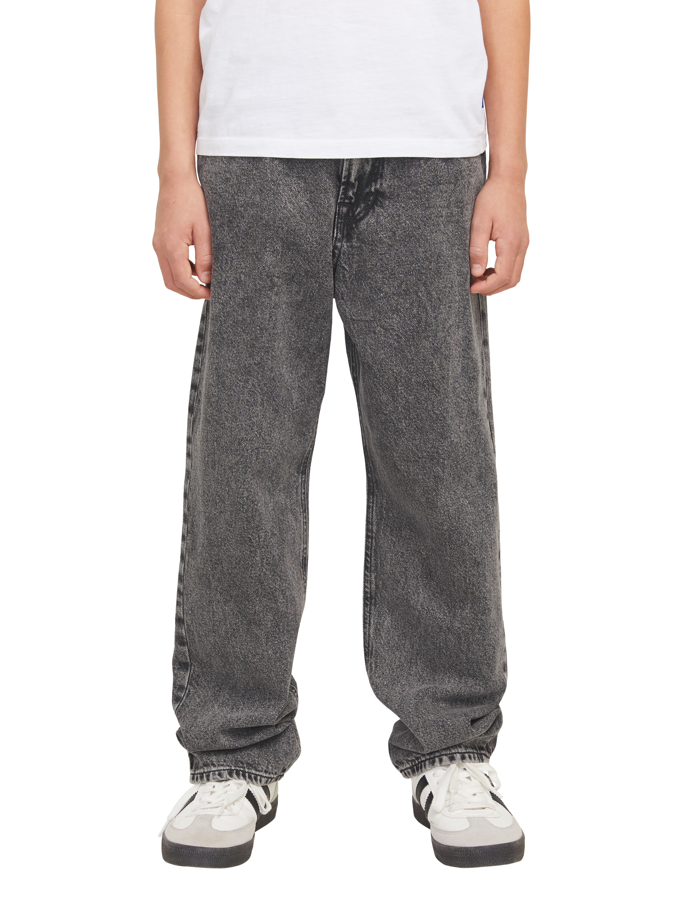 Product image 2 of 8, which shows Jack & Jones Kids' Five Pocket Straight Jeans, Black Denim, 8 years