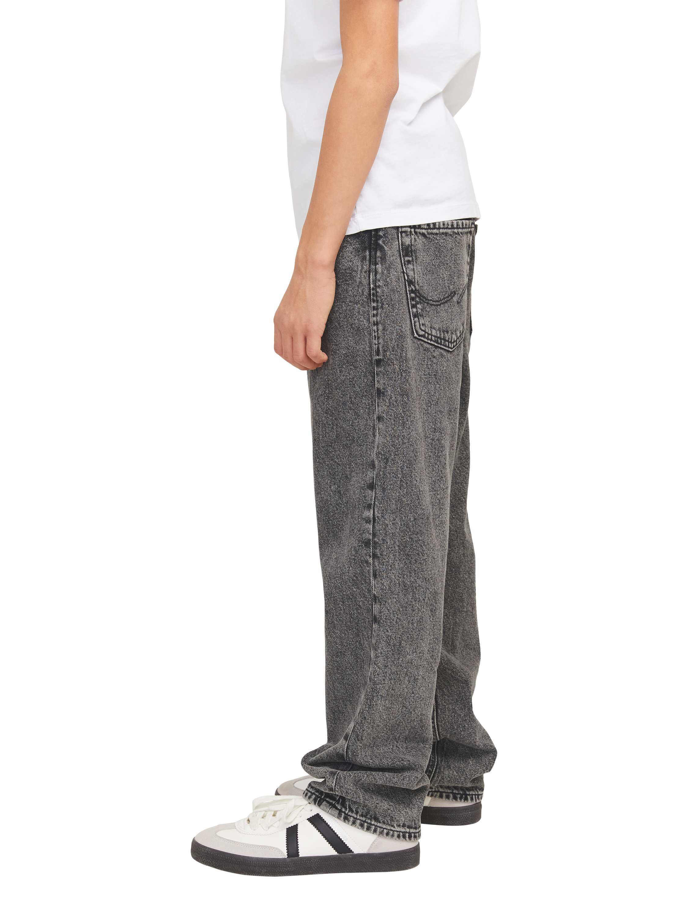 Product image 4 of 8, which shows Jack & Jones Kids' Five Pocket Straight Jeans, Black Denim, 8 years