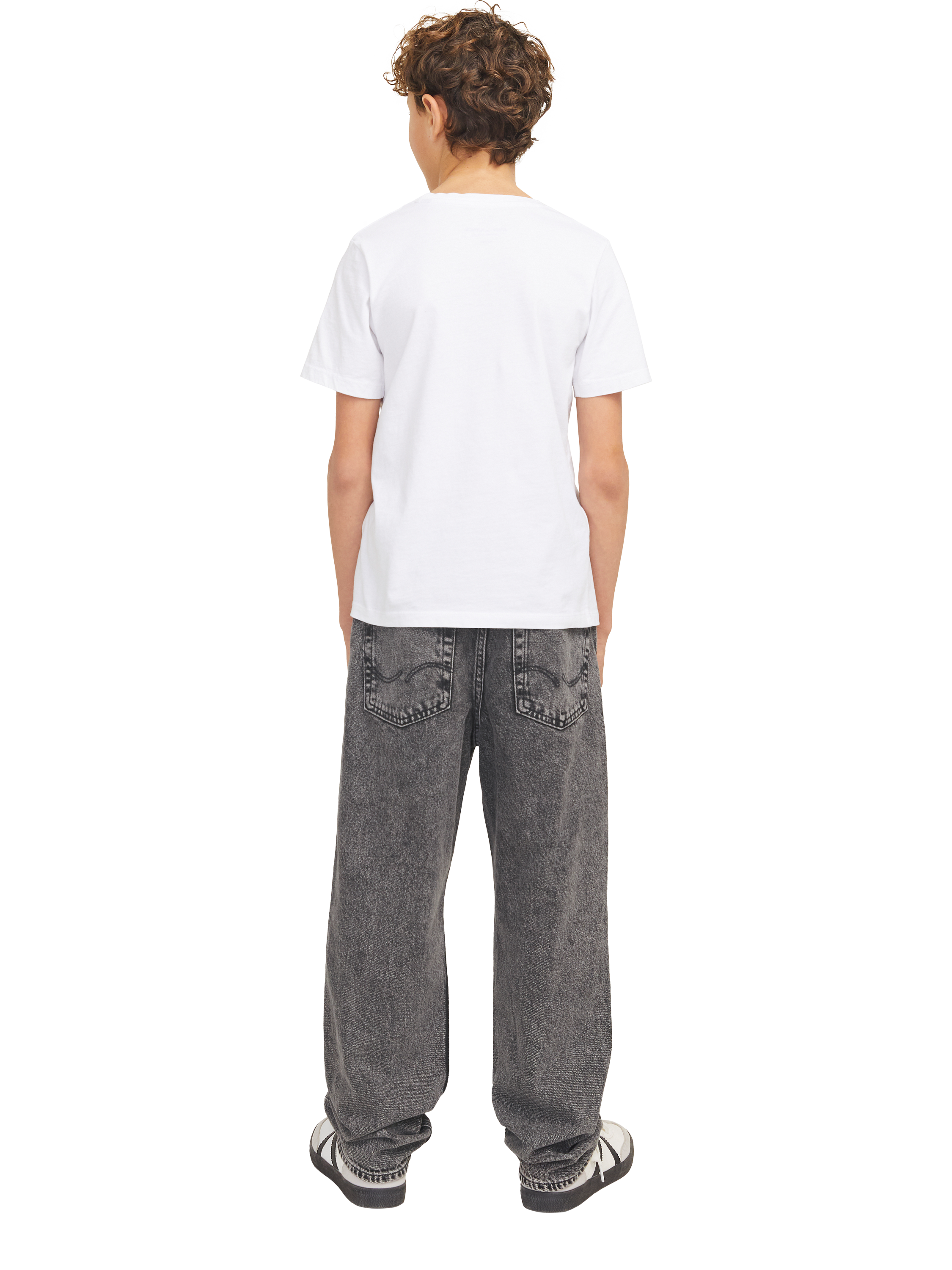 Product image 6 of 8, which shows Jack & Jones Kids' Five Pocket Straight Jeans, Black Denim, 8 years