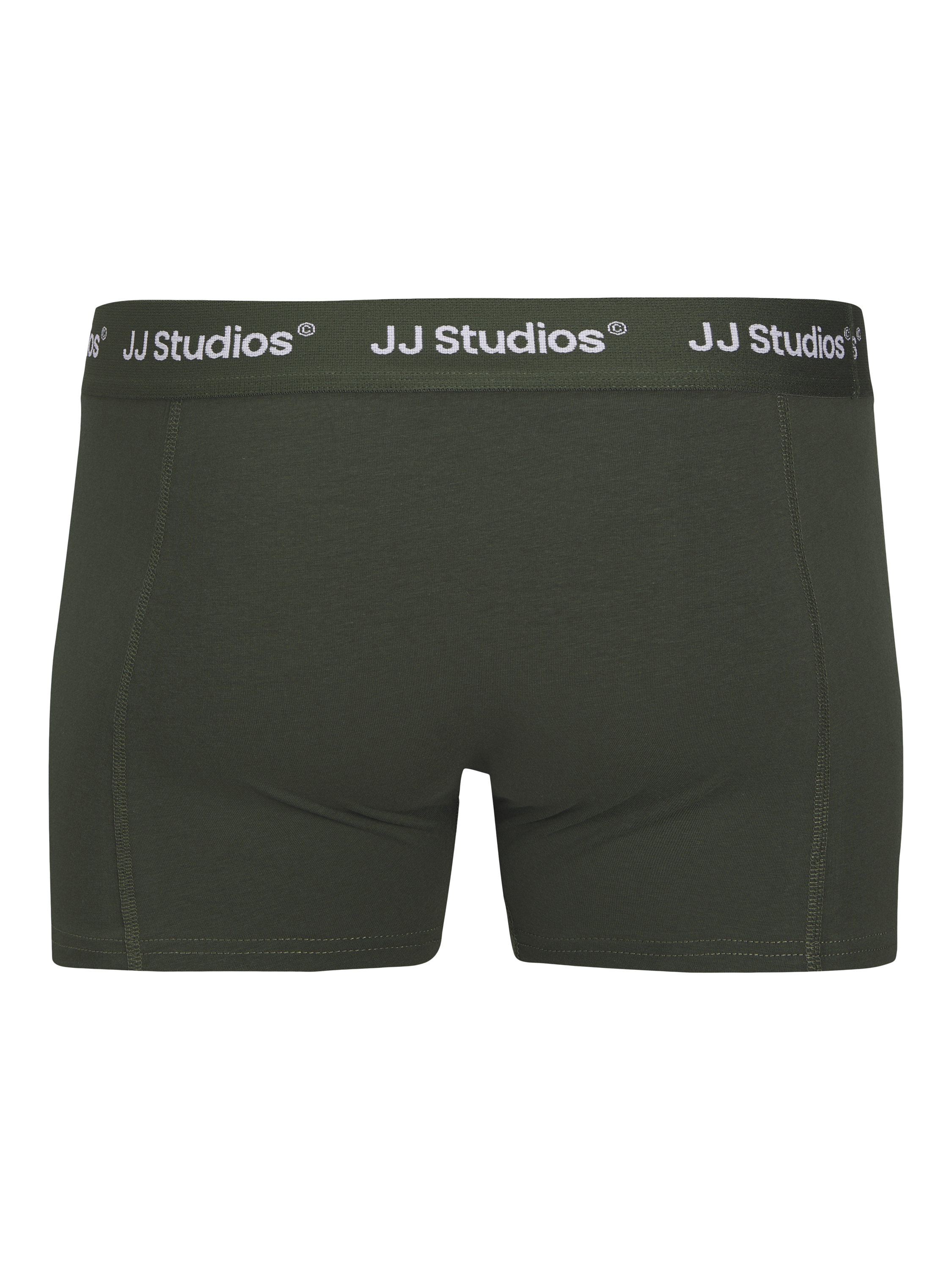 Product image 2 of 2, which shows Jack & Jones Junior Soho Cotton Blend Trunks, Pack of 3, Duffle Bag/Plum, 8 yrs