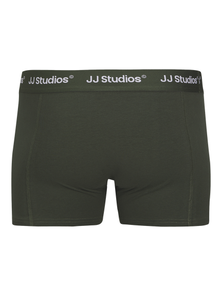 Jack & Jones Junior Soho Cotton Blend Trunks, Pack of 3 - view 2, Duffle Bag/Plum