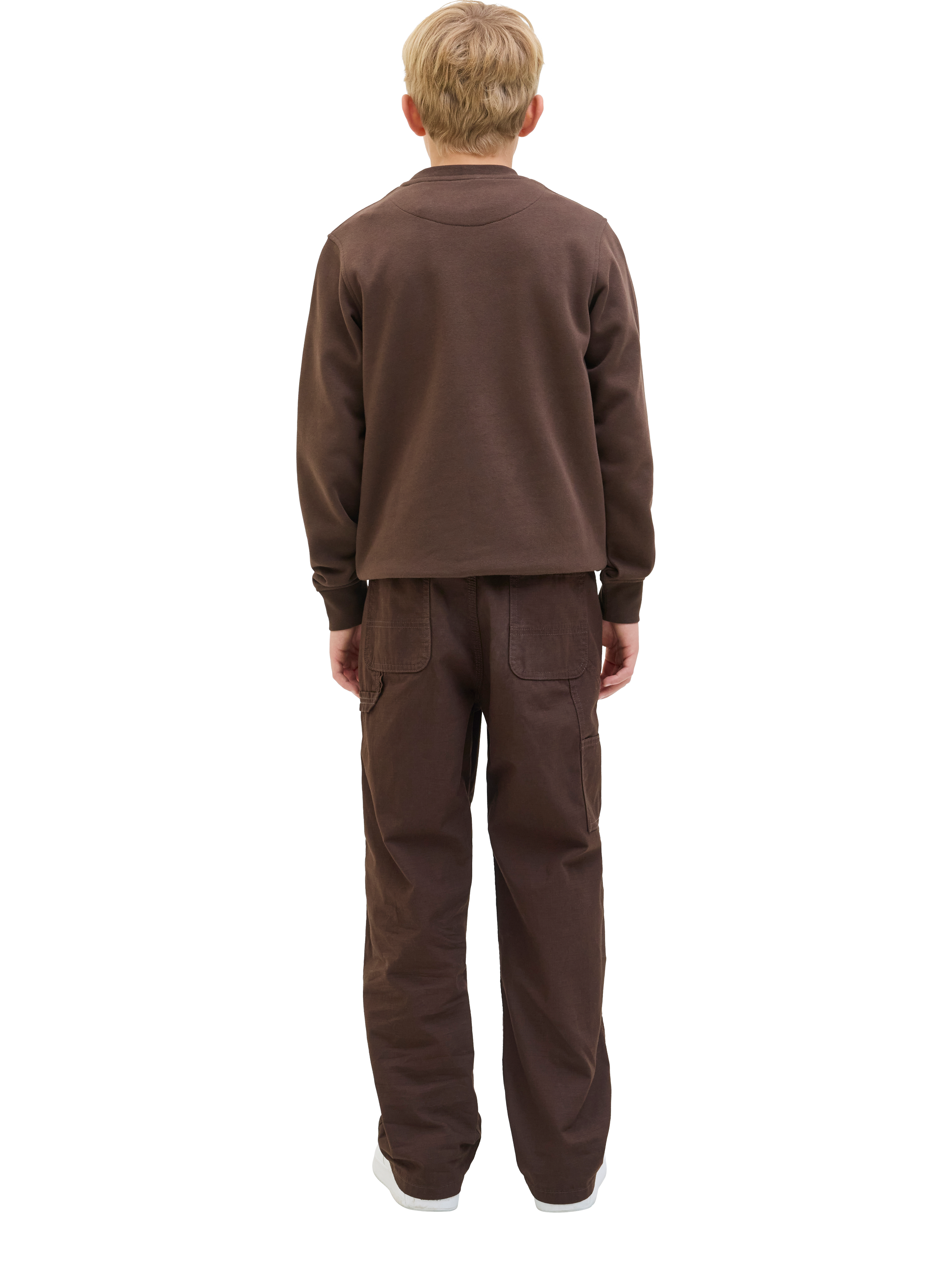 Product image 6 of 8, which shows Jack & Jones Kids' Cotton Carpenter Trousers, Delicioso, 8 years