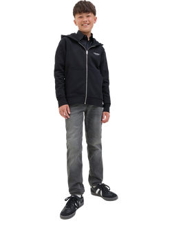 Jack & Jones Kids' Glenn Slim Fit Jeans, Black Denim - view 2, Black Denim