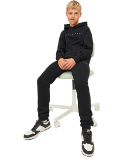 Jack & Jones Kids' Gordon Cotton Blend Joggers - view 2, Black Tonal