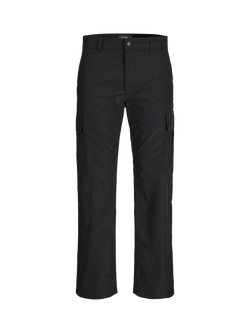 Jack & Jones Kids' Karl Tech Cargo Trousers, Black, Black