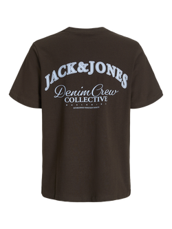 Jack & Jones Kids' Cotton Denim Logo T-Shirt, Delicioso - view 2, Delicioso