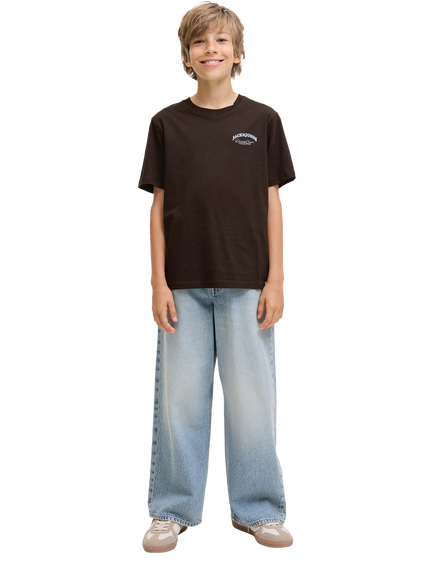 Jack & Jones Kids' Cotton Denim Logo T-Shirt, Delicioso - view 2, Delicioso