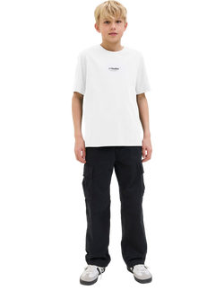 Jack & Jones Kids' Soho Cotton Logo T-Shirt, White - view 2, White