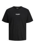 Jack & Jones Kids' Miko Cotton Logo T-Shirt, Black