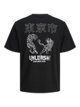 Jack & Jones Kids' Miko Cotton Logo T-Shirt, Black