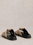White Stuff Ziggy Suede Footbed Slider Sandals, Natural
