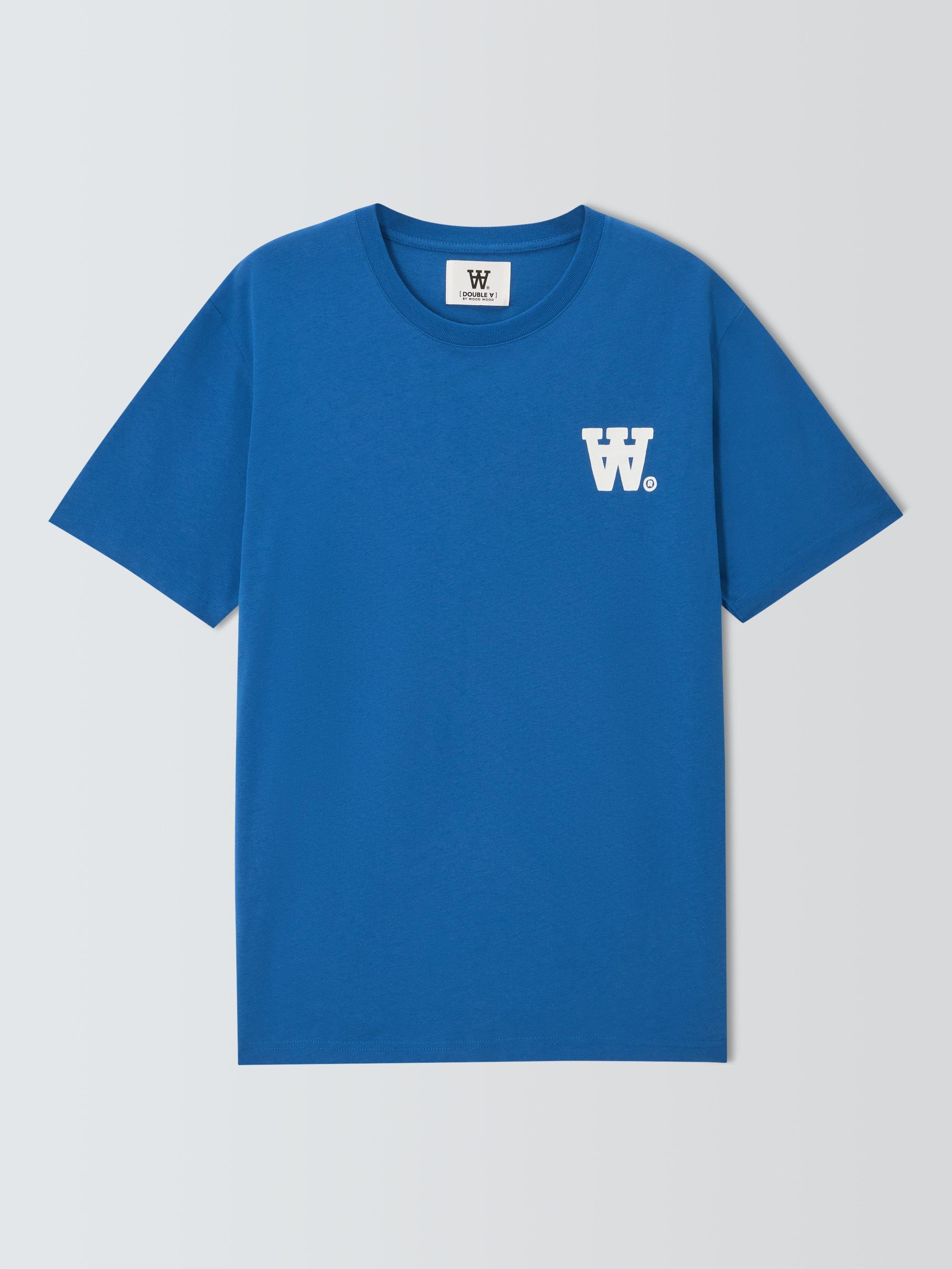 Product image 4 of 6, which shows WOOD WOOD WWAce Cotton T-shirt, Galaxy Blue, S