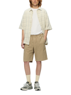 WOOD WOOD WWcaden Oversized Cotton Blend Shorts - view 2, Starfish