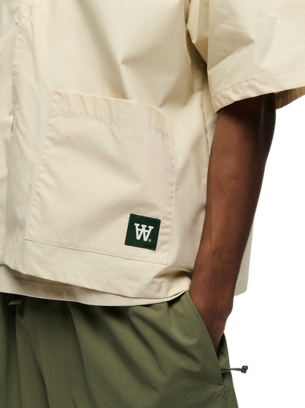 WOOD WOOD WWmumphry Cotton Shirt - view 2, Fog