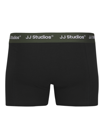 Jack & Jones Junior Soho Cotton Blend Trunks, Pack of 3 - view 2, Black/Multi