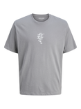 Jack & Jones Kids' Miko Cotton Logo T-Shirt, Ultimate Grey
