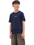 Jack & Jones Kids' Cotton Logo Graphic T-Shirt, Navy Blazer