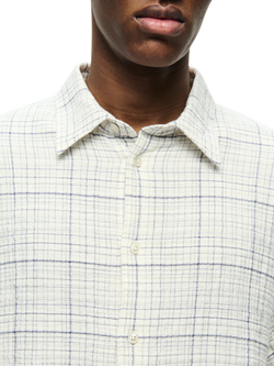 WOOD WOOD WWmount Cotton Blend Shirt - view 2, Vanilla Ice