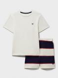 Crew Clothing Kids' Striped Short Pyjamas, Multi