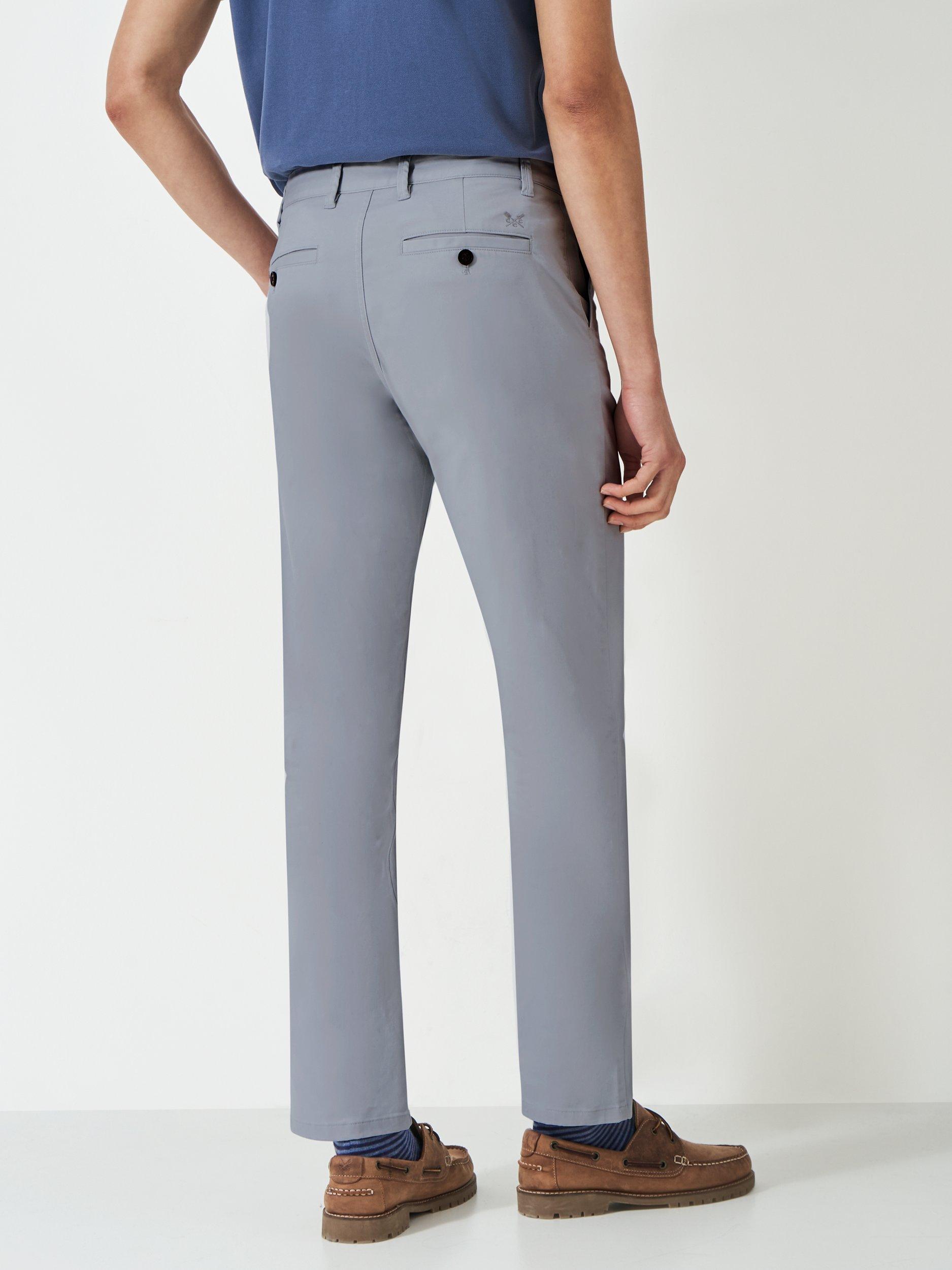 Product image 3 of 5, which shows Crew Clothing Cotton Blend Straight Fit Chinos, Light Grey, 32R