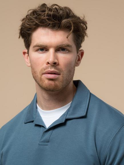 Penfield Cahoon Cotton Blend Rugby Shirt, Blue Fusion - view 2, Blue Fusion