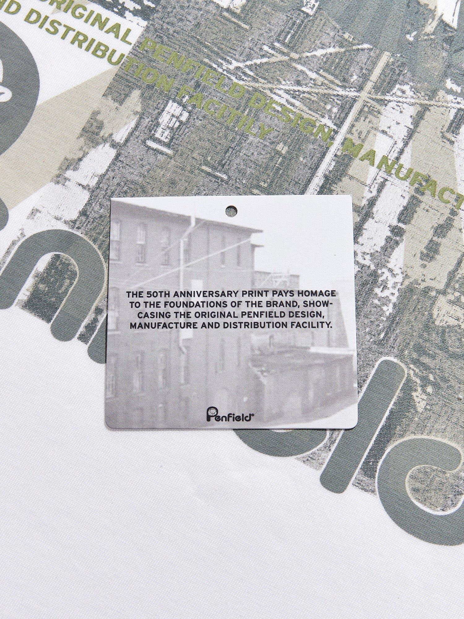Product image 5 of 5, which shows Penfield 50th Anniversary Photo Print T-Shirt, Bright White, S