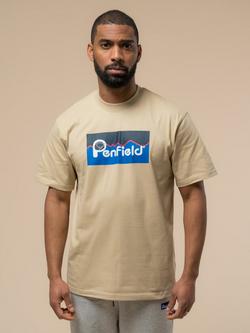 Penfield Large Original Logo Cotton T-Shirt, Fields Of Rye, Fields Of Rye
