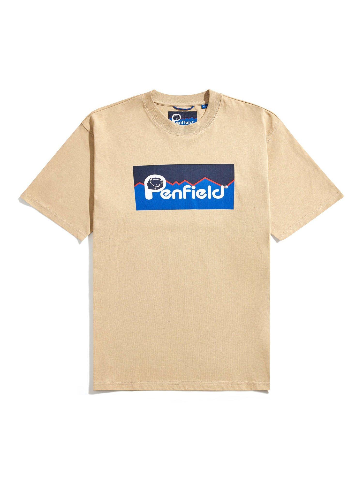 Product image 6 of 8, which shows Penfield Large Original Logo Cotton T-Shirt, Fields Of Rye, S