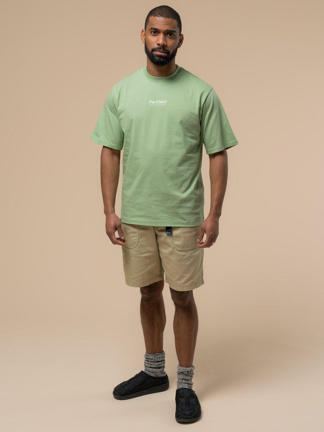 Product image 3 of 10, which shows Penfield Pocket Circle Landscape Graphic Cotton T-Shirt, Mistletoe, S