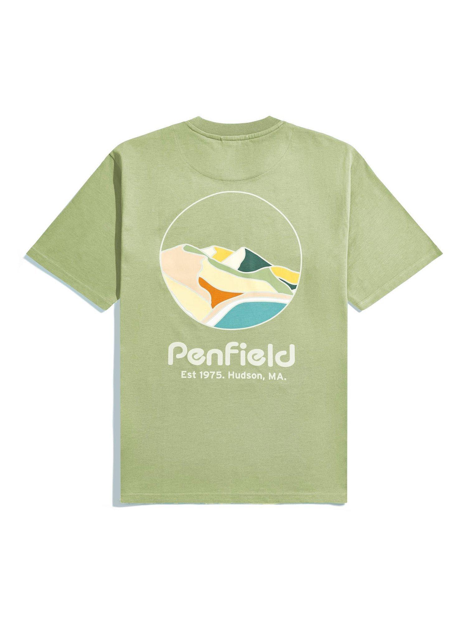 Product image 7 of 10, which shows Penfield Pocket Circle Landscape Graphic Cotton T-Shirt, Mistletoe, S
