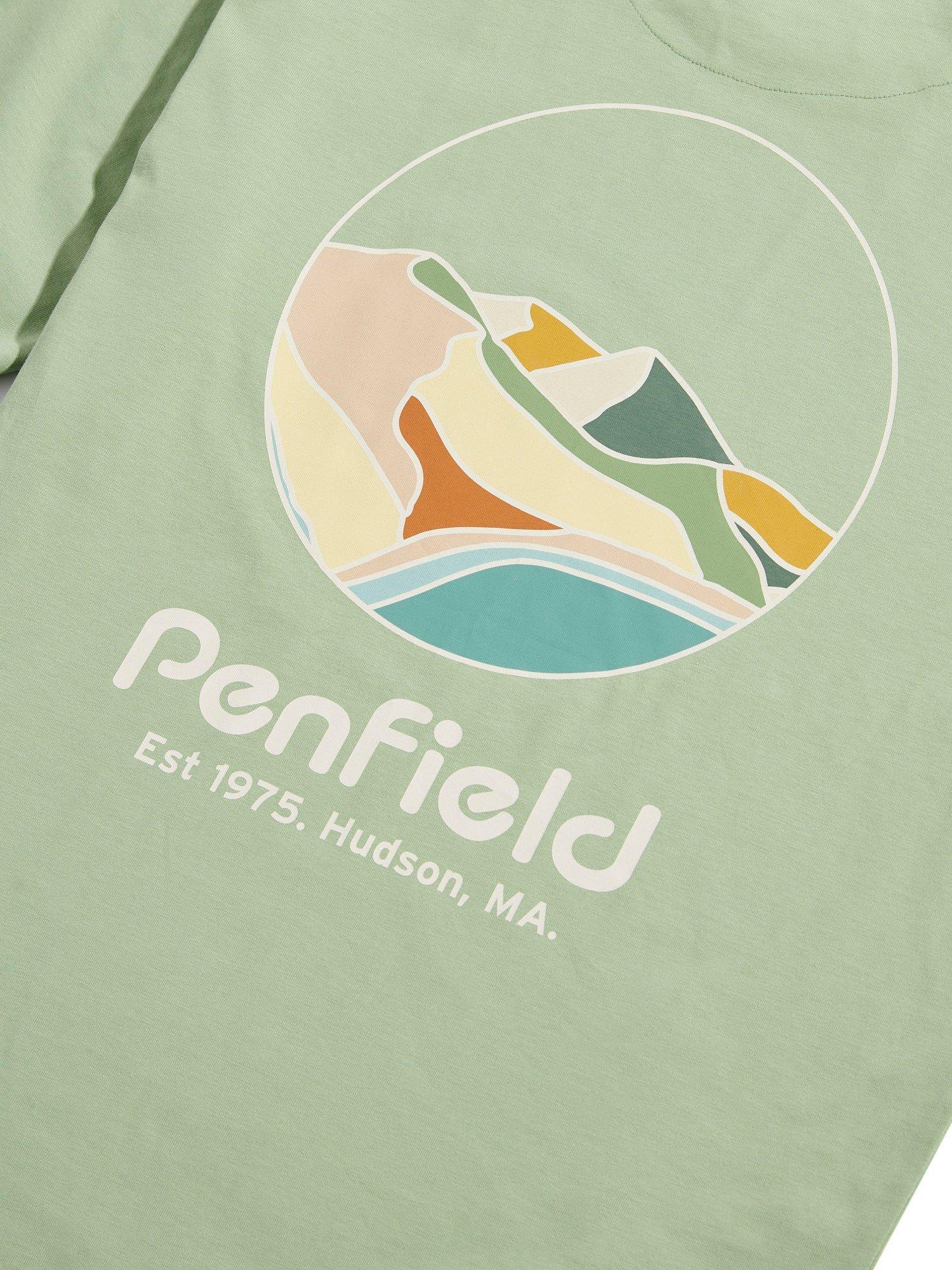 Product image 9 of 10, which shows Penfield Pocket Circle Landscape Graphic Cotton T-Shirt, Mistletoe, S